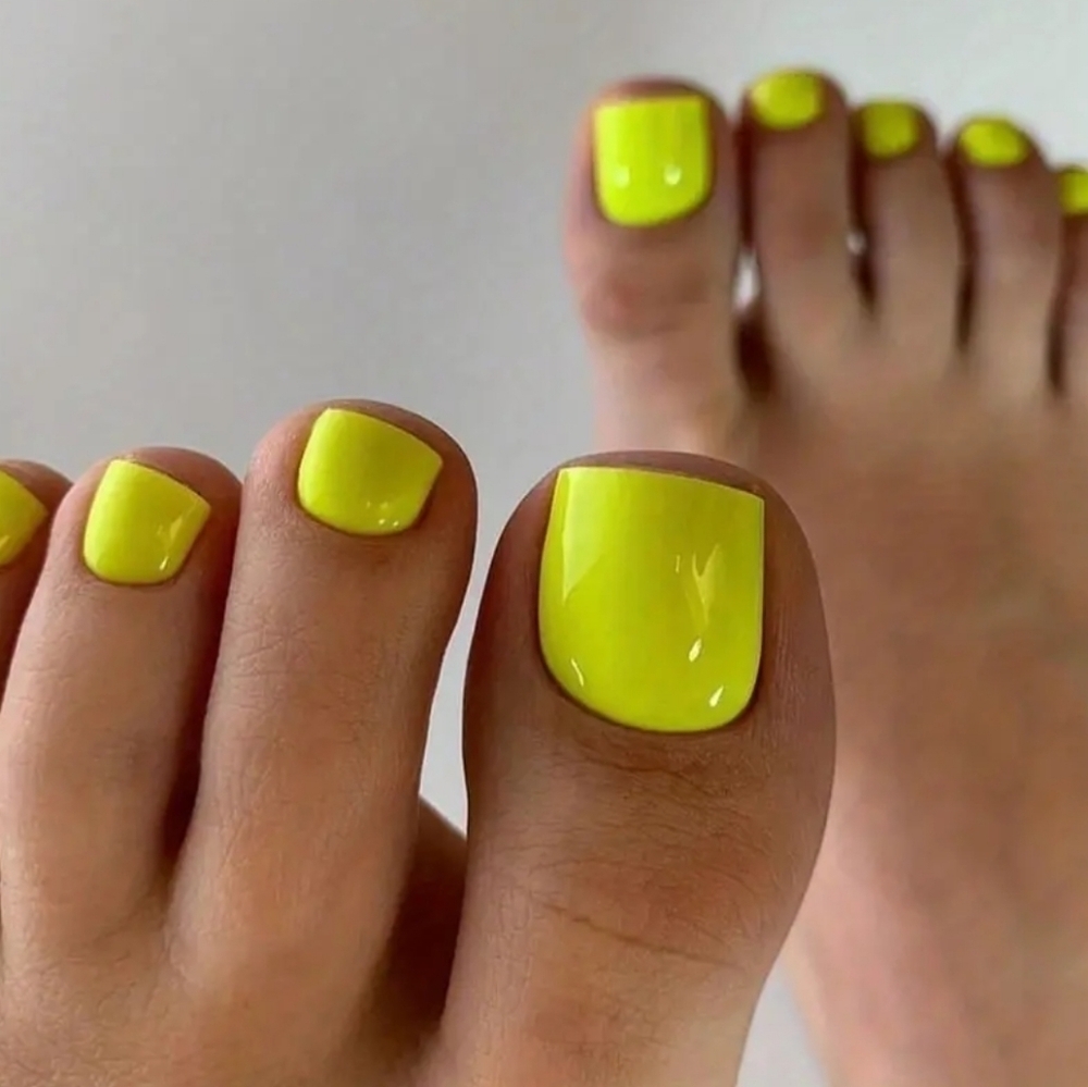 24 Pieces Fake Toe Press On Nails